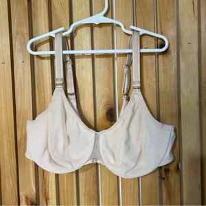 Chantelle C Magnifique Seamless Unlined Minimizer Cream Bra Size 34C